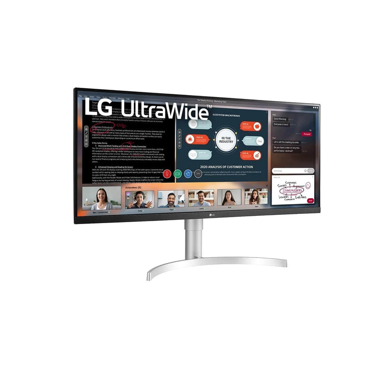 LG 34WN650 34-inch 2560 x 1080p UWFHD 21:9 75Hz 5ms IPS LED Monitor - White 34WN650