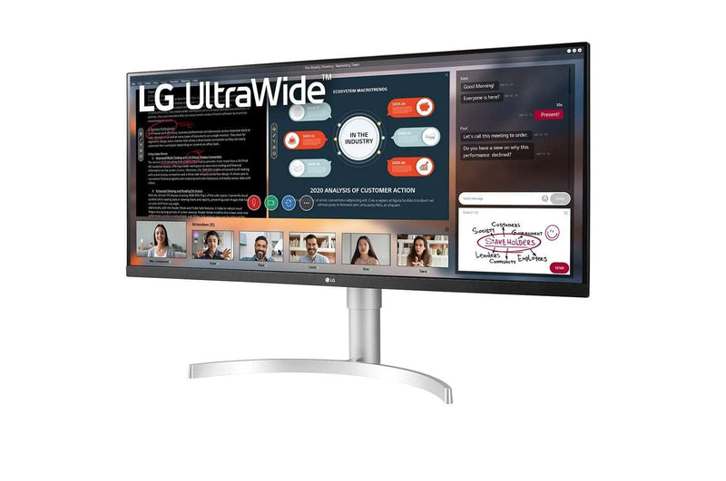 LG 34WN650-W LED display 86.4 cm (34") 2560 x 1080 pixels UltraWide Full HD White