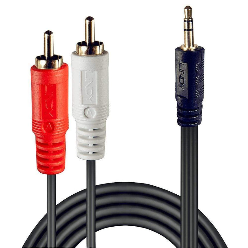 Lindy 1m 5mm Premium Audio Cable 2x Phono-3 35680