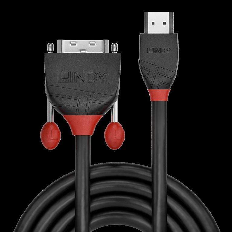 Lindy 1m HDMI to DVI-D Cable Black Line 36271