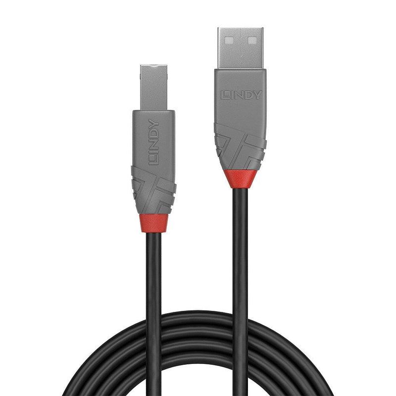 Lindy 3m Anthra Line USB 2.0 Type A to B Cable 36674