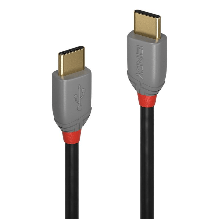 Lindy 2m Anthra Line USB 2.0 Type C Cable 3A 36872