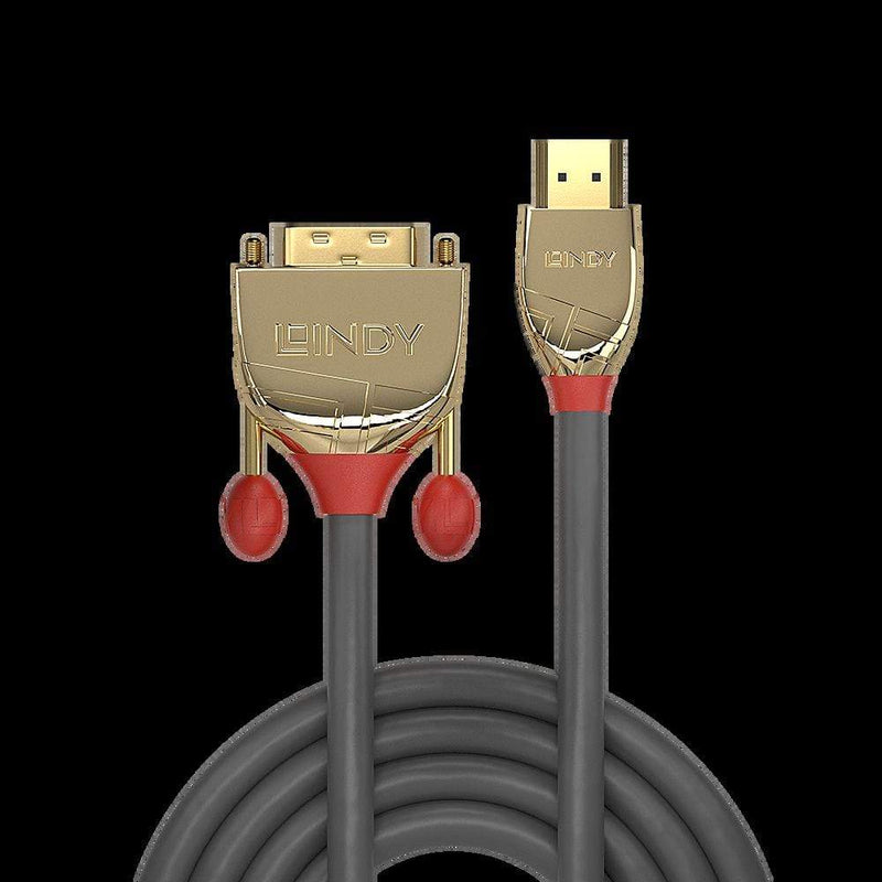 Lindy Premium Gold DVI-D to HDMI Cable 5m 37084