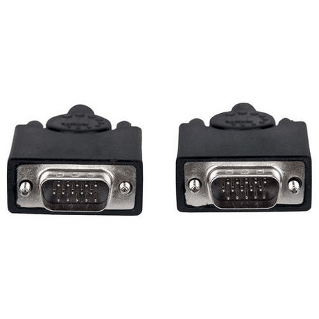 Manhattan SVGA Monitor Cable HD15 Male with Ferrite Cores 20m Cable 372190