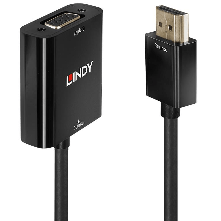Lindy 10cm HDMI to VGA Converter 38291