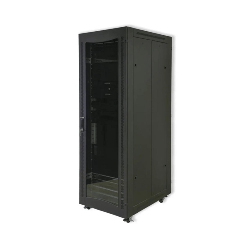 RCT 38U Server Cabinet 600x800 Glands Screws Glass 38U-AP6838.GLA.B