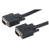 Manhattan 3m SVGA Monitor Cable HD15 Male to Male Compatible with VGA Fully Shielded 393782