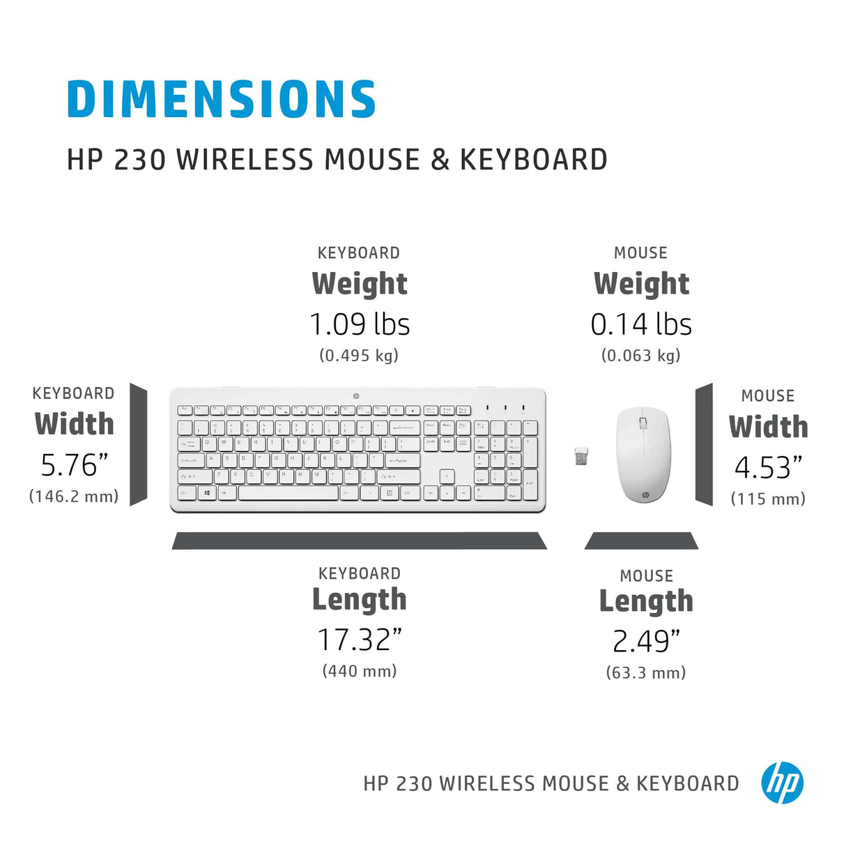HP 230 Wireless Mouse and Keyboard Combo 3L1F0AA