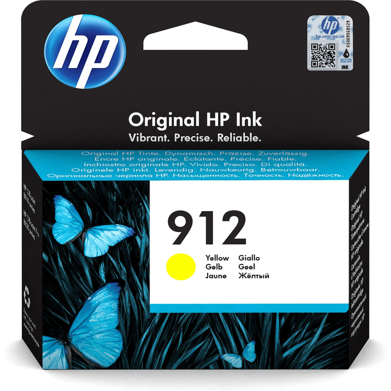 HP 912 Yellow Standard Yield Printer Ink Cartridge Original 3YL79AE Single-pack