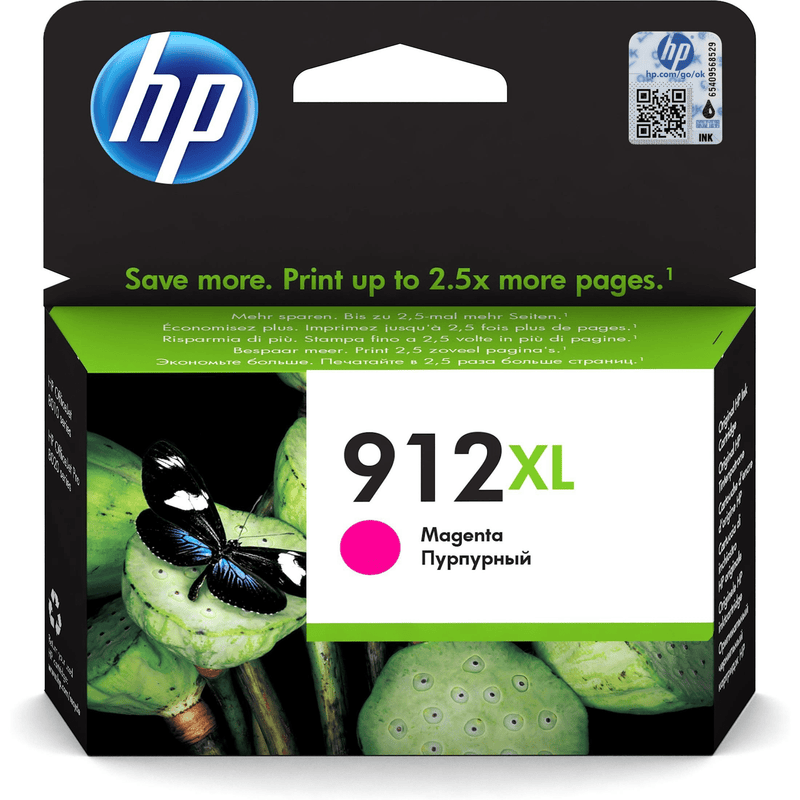 HP 912XL Magenta High Yield Printer Ink Cartridge Original 3YL82AE Single-pack