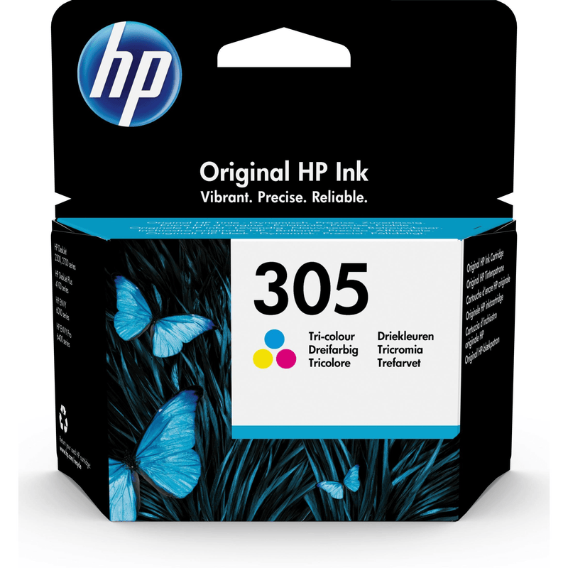 HP 305 Cyan, Magenta, Yellow Standard Yield Printer Ink Cartridge Original 3YM60AE Single-pack
