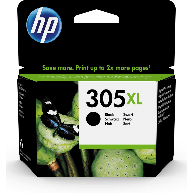 HP 305XL Black High Yield Printer Ink Cartridge Original 3YM62AE Single-pack