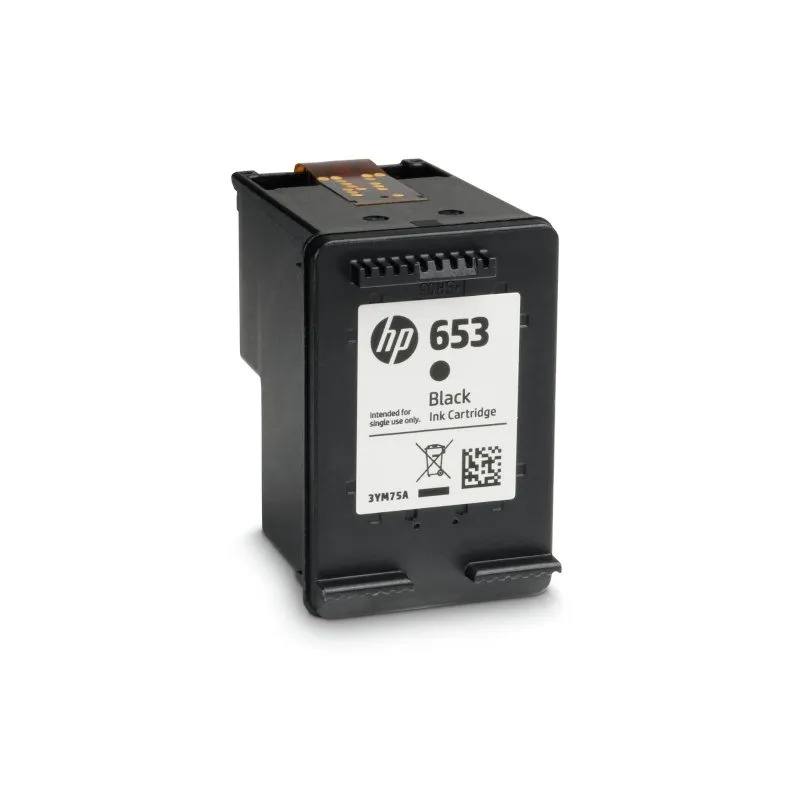 HP 653 Ink Advantage Black Standard Yield Printer Cartridge Original 3YM75AE Single-pack
