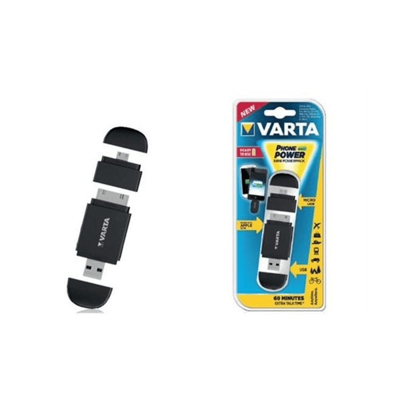 Varta Mini Powerpack 400mAh 2-in-1 Charger Black 4008496773602