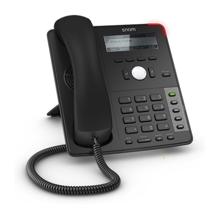 Snom D715 IP Phone 4-line Desktop SIP No PSU Included Graphical Display USB Black 4039