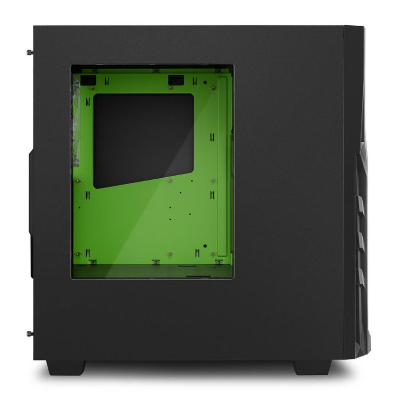 Sharkoon DG7000 Midi Tower Black Green PC Case 4044951018208