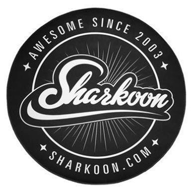 Sharkoon Black and White 120cm Round Floor Mat 4044951027606
