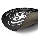 Sharkoon Black and White 120cm Round Floor Mat 4044951027606