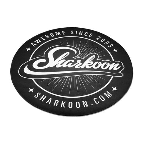 Sharkoon Black and White 120cm Round Floor Mat 4044951027606