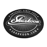 Sharkoon Black and White 120cm Round Floor Mat 4044951027606