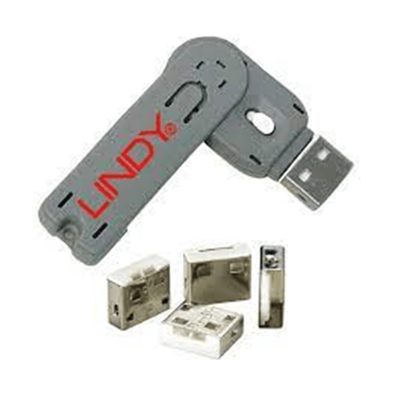 Lindy USB Port Locks White Key 40454