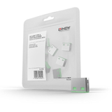 Lindy USB Port Blocker (without Key) - Green 10-pack 40461
