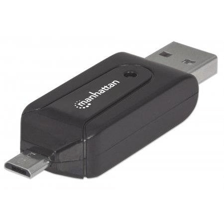 Manhattan Card Reader USB/Micro-USB Black 406215