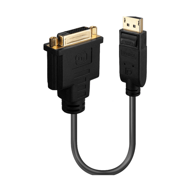 Lindy 0.15m Video DisplayPort Cable Adapter Black 41004