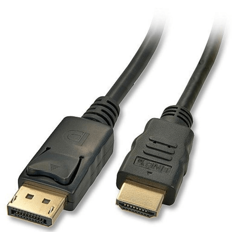 Lindy 2m DisplayPort Male-to-HDMI Male Video Cable Adapter HDMI Black 41481