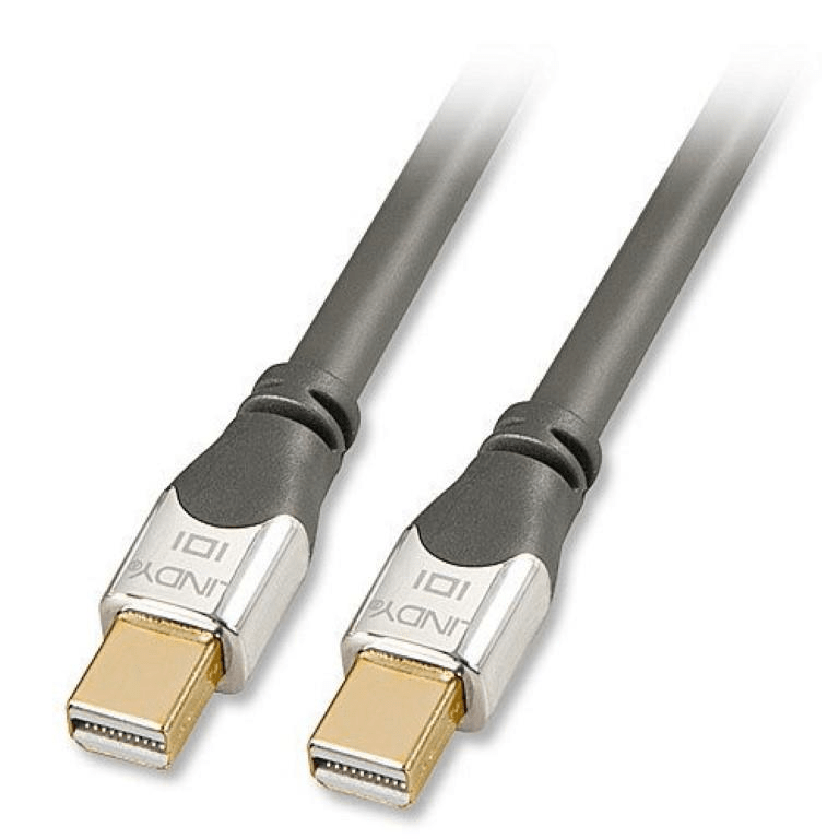 Lindy 5m Mini DisplayPort Cromo Cable Black Silver 41544