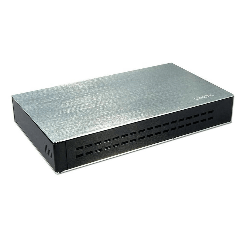Lindy 2.5-inch HDD SATA USB 2.0 OTB External Enclosure Storage Drive Black Silver 42671