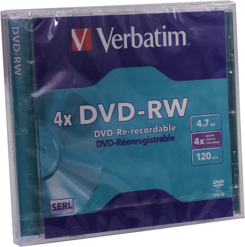 Verbatim DVD-RW 4X 4.7GB Discs - 5-pack