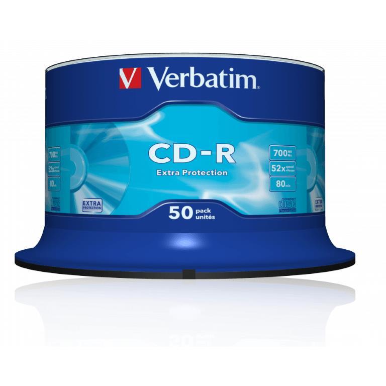 Verbatim 700MB 52x CD-R Extra Protection 50-pack 43351