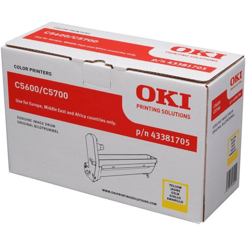 OKI 43381705 Yellow Image Printer Drum Original Single-pack