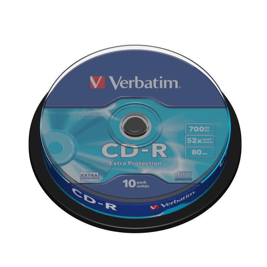 Verbatim CD-R Extra Protection 700 MB 10-pack – FirstShop