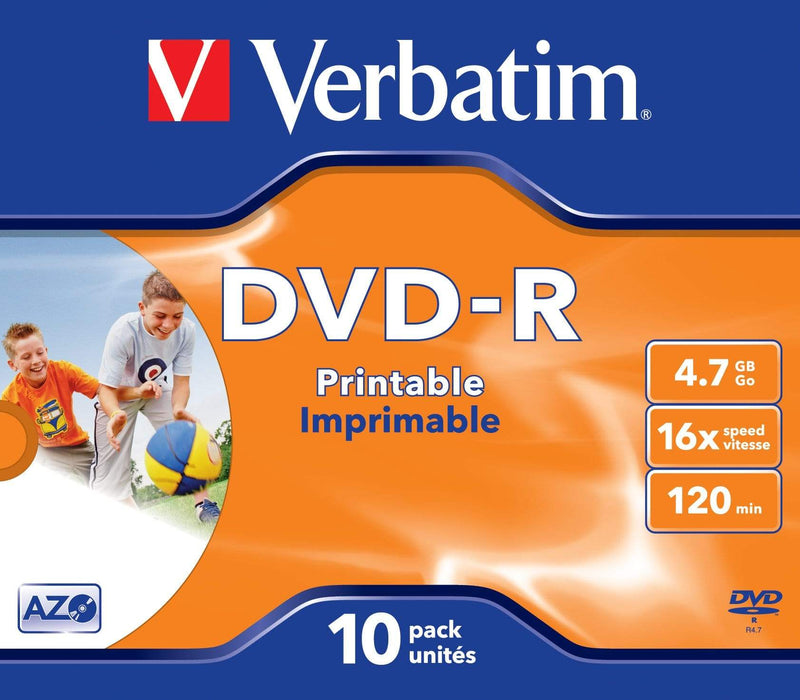 Verbatim 43521 Blank DVD 4.7GB DVD-R 10-pack