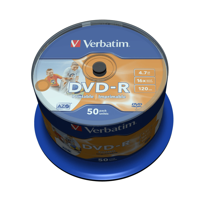 Verbatim 43533 Blank DVD 4.7GB DVD-R 50-pack