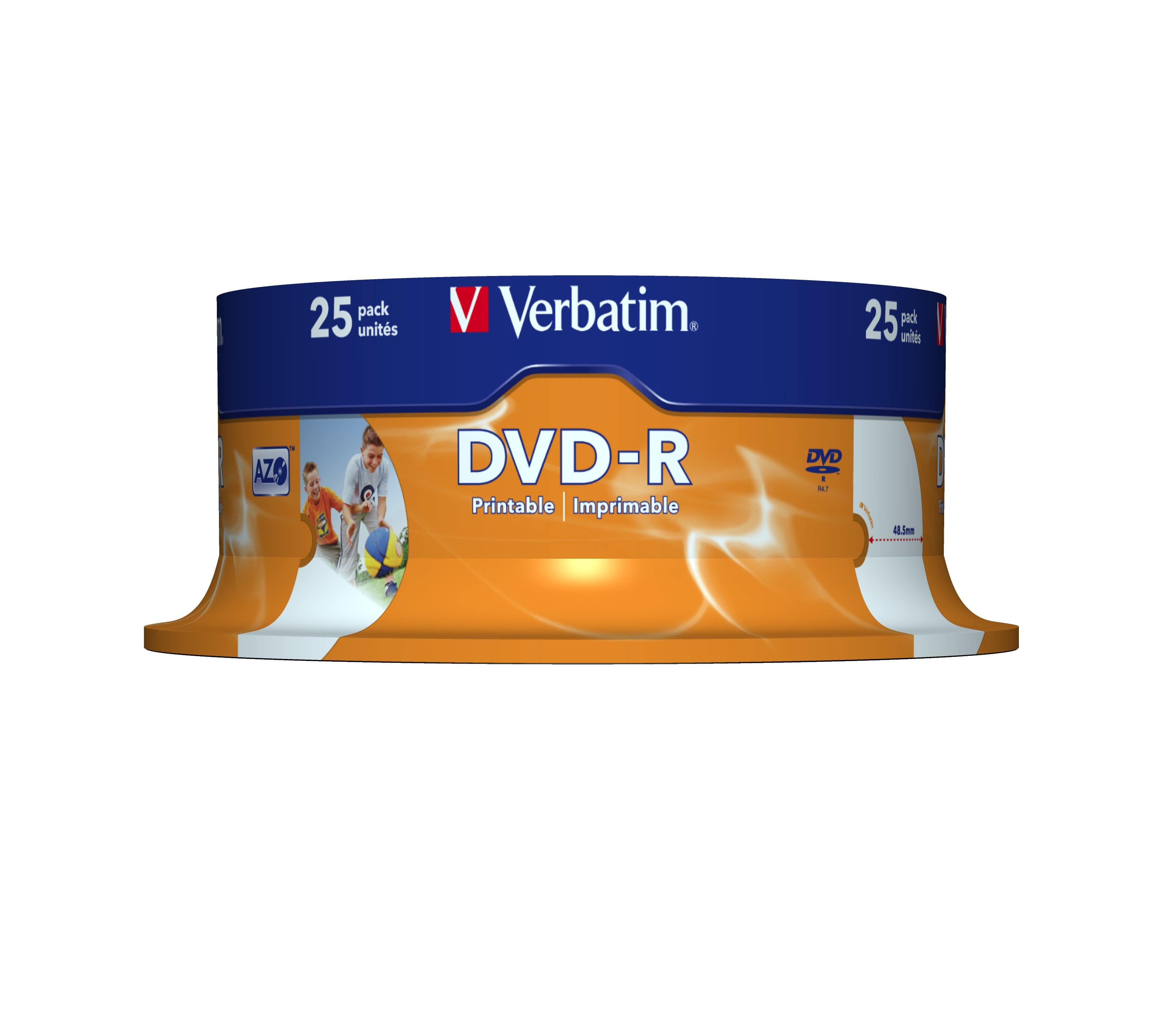 Verbatim 43538 Blank DVD 4.7GB DVD-R 25-pack – FirstShop