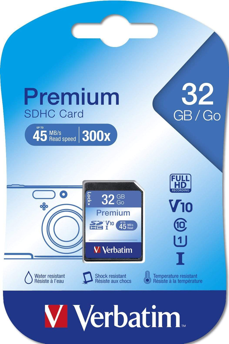 Verbatim Premium Memory Card 32GB SDHC Class 10