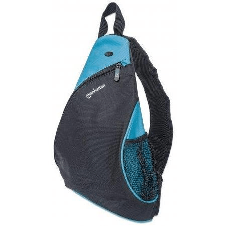 Manhattan Dashpack Notebook Case 12-inch Sling Case Black and Blue