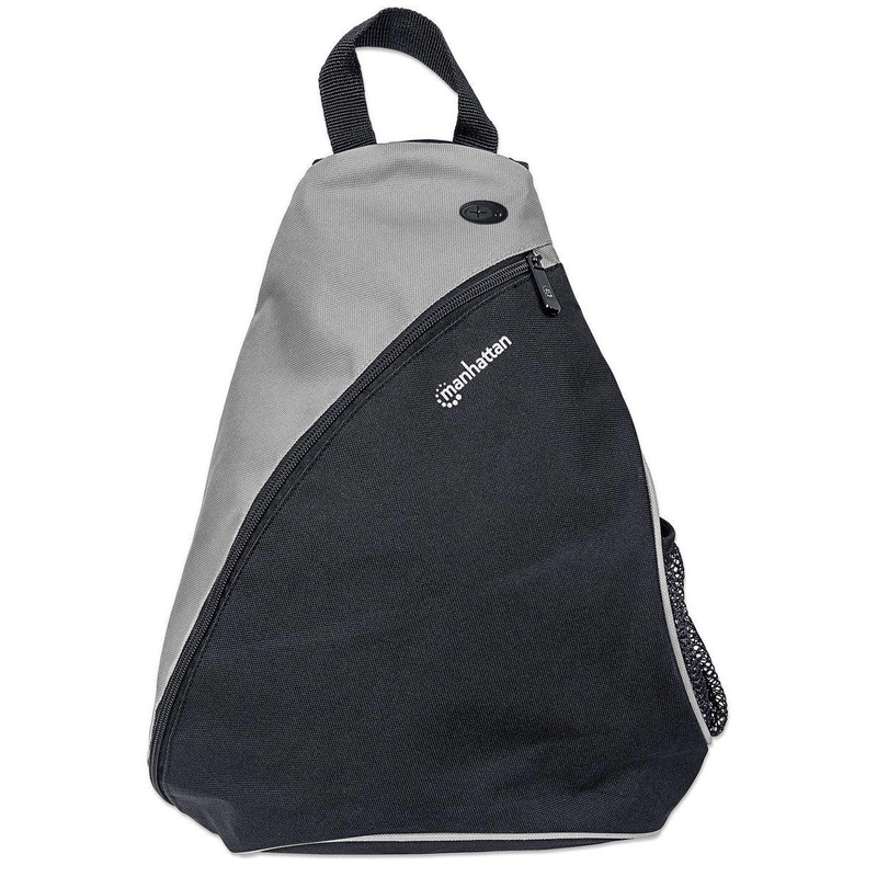 Manhattan Dashpack Backpack Black and Grey Polyester and PVC 439886