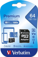 Verbatim Premium Memory Card 64GB MicroSDXC Class 10