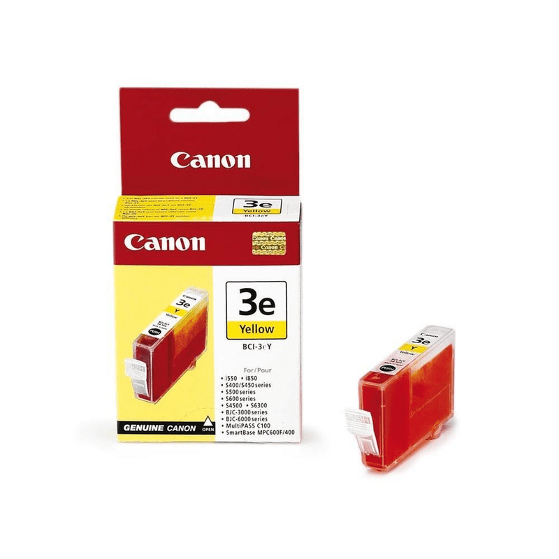 Canon BCI-3EY Yellow Printer Ink Cartridge Original 4482A002 Single-pack