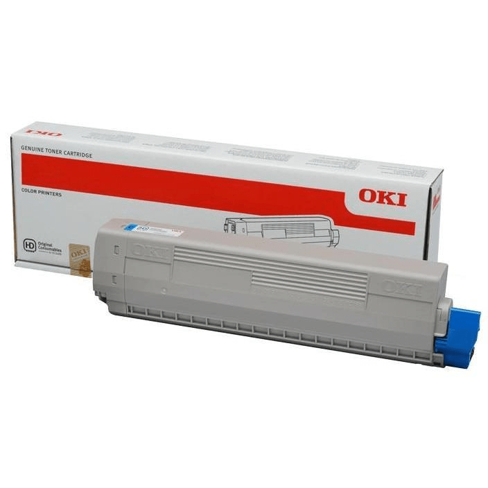 OKI 44844507 Cyan Toner Cartridge 10,000 Pages Original Single-pack