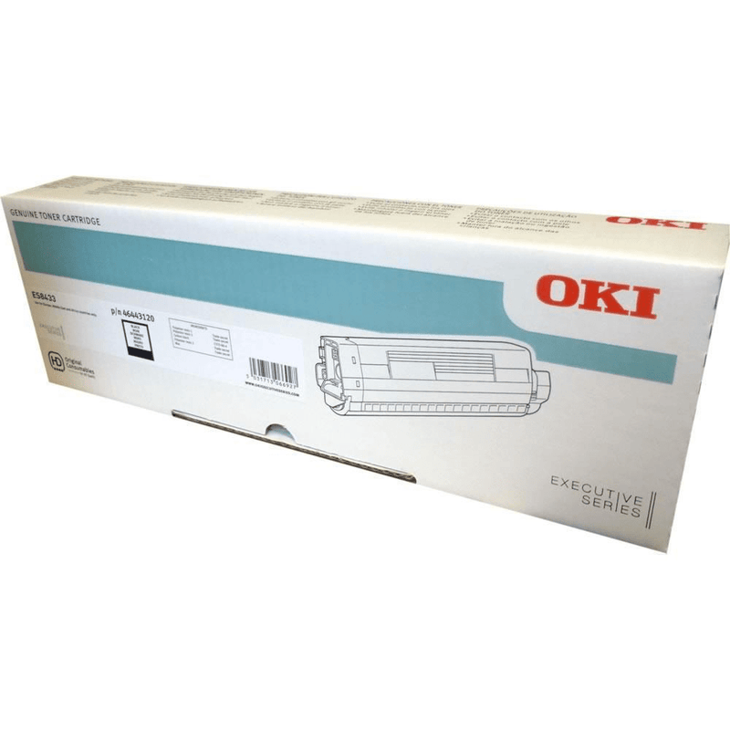 OKI 46443120 Black Toner Cartridge 10,000 Pages Original Single-pack