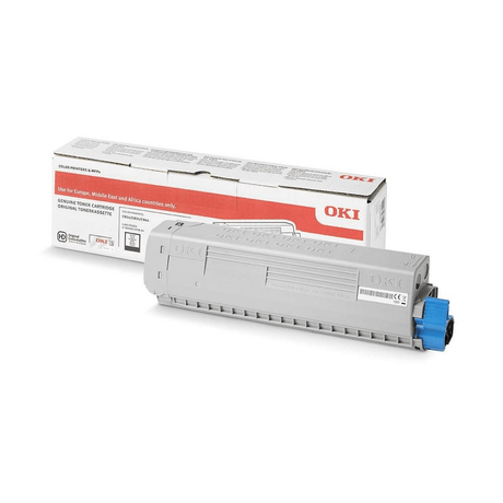 OKI 46861308 Black Toner Cartridge 10,000 Pages Original Single-pack