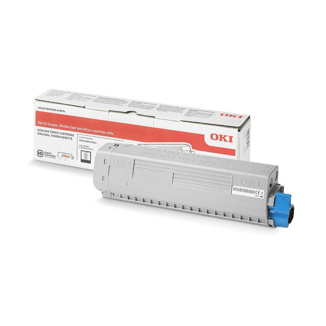 OKI 46861308 Black Toner Cartridge 10,000 Pages Original Single-pack