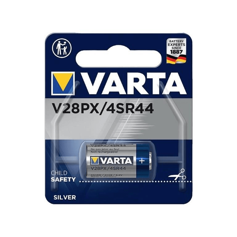 Varta V28PX 145mAh 6.2V 1-pack Silver Oxide Cylinder Camera Battery 48048