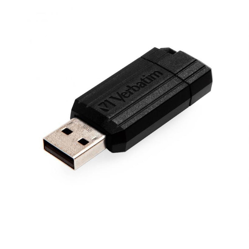 Verbatim PinStrip 16GB Black USB 2.0 Type-A USB Flash Drive 49063