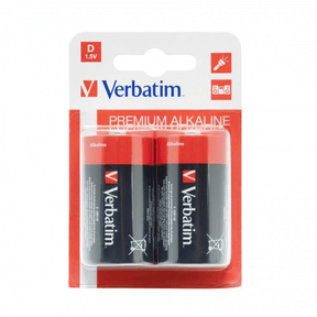 Verbatim D Alkaline Batteries 2-pack 49923